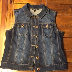 Baccini size large denim vest